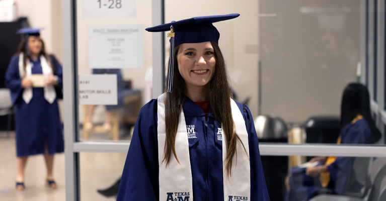 Honors Graduate during Commencement ceremony