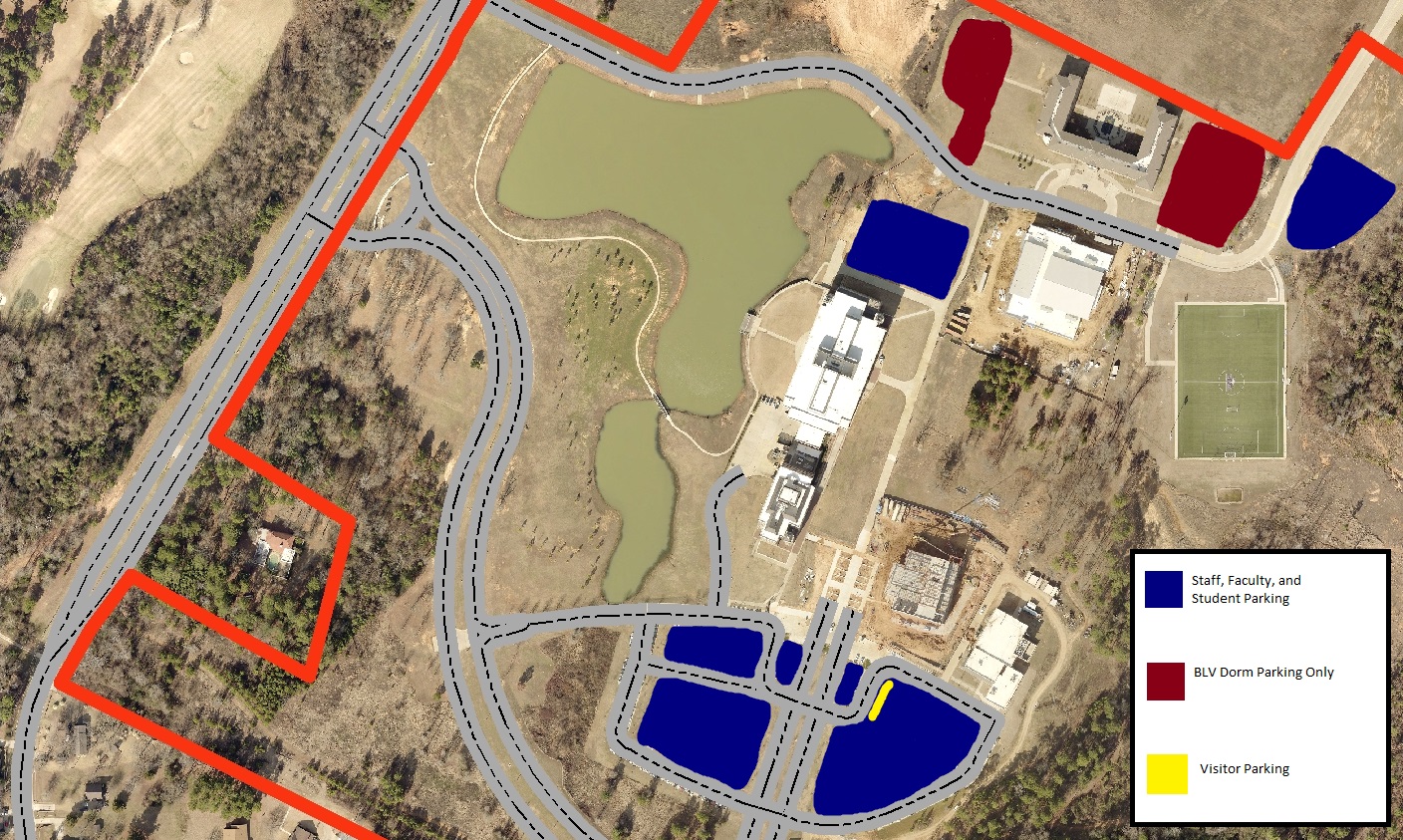 Map of Campus Parking Locations